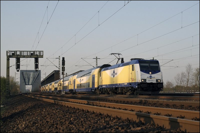 146 534 (9180 6146 534-3 D-ME)  Seevetal-Hittfeld  hat den ME nach Uelzen am Haken. (10.04.2009)
