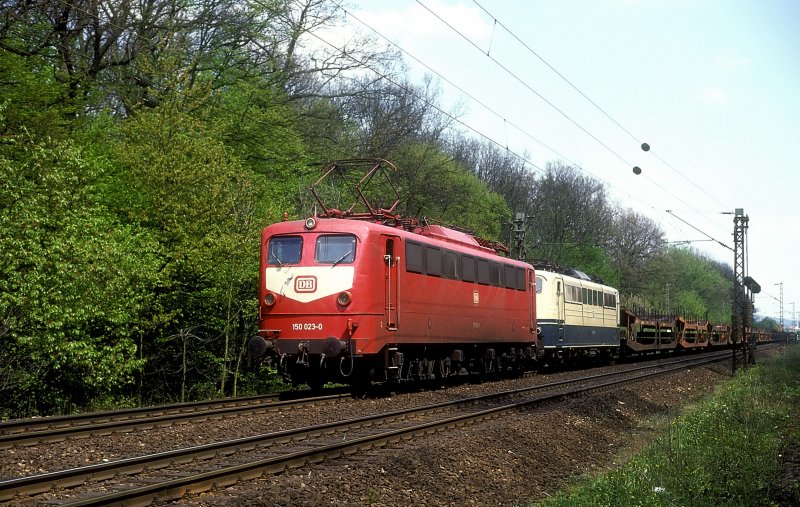 150 023 + 151 139  bei M�hlacker  09.05.91