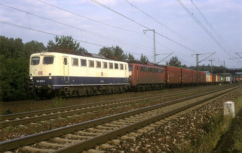 150 079 + 150 145  Graben Neudorf  28.09.00