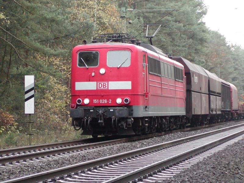 151 026-2 am 16.11.2005 in Kahl am Main