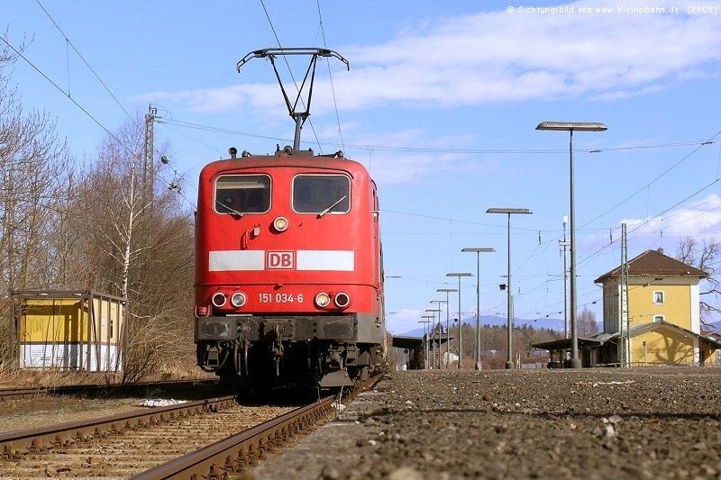 151 034 am 18.3.'05 in �bersee am Chiemsee.