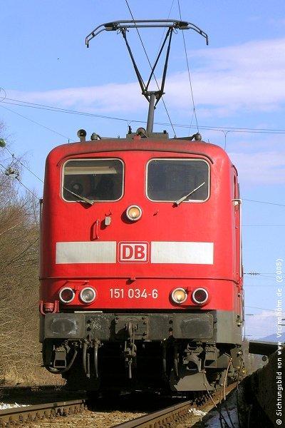 151 034 am 18.3.'05 in �bersee am Chiemsee.