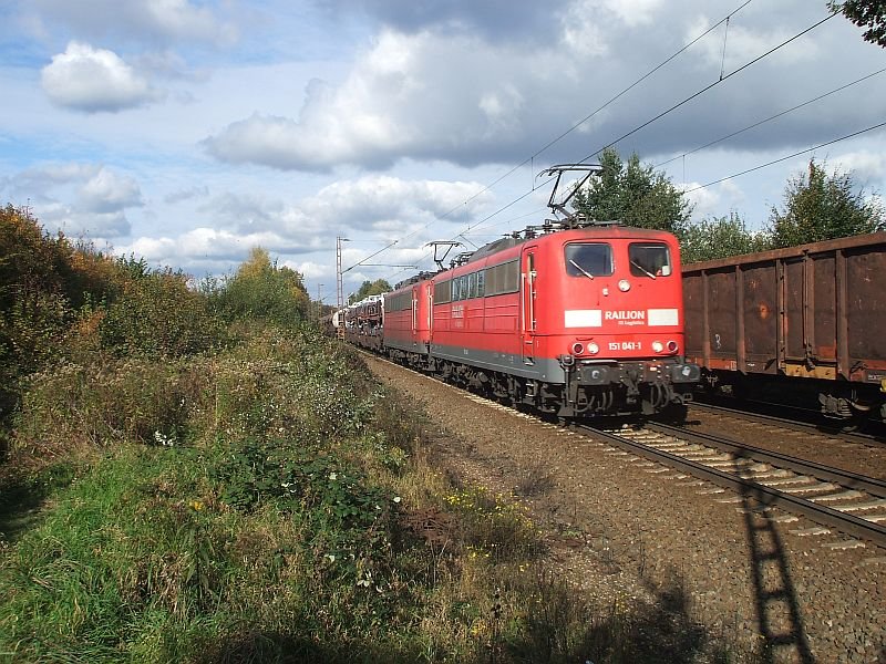 151 041 + 151 052 und gem.GZ am 20.10.2007 in Limmer