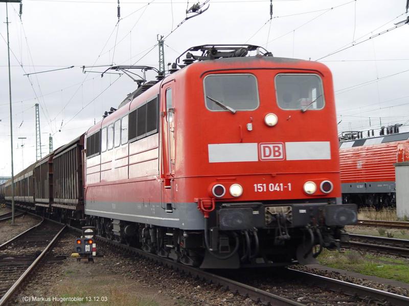 151 041-1 am 13.12.03 in Basel Bad Bf