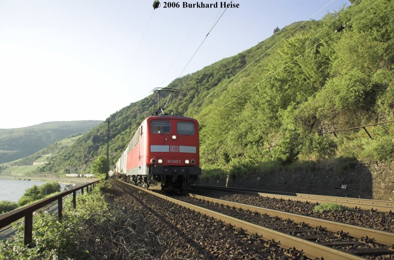 151 045  am 17.6.2006 zwischen Lorch und Assmannshausen