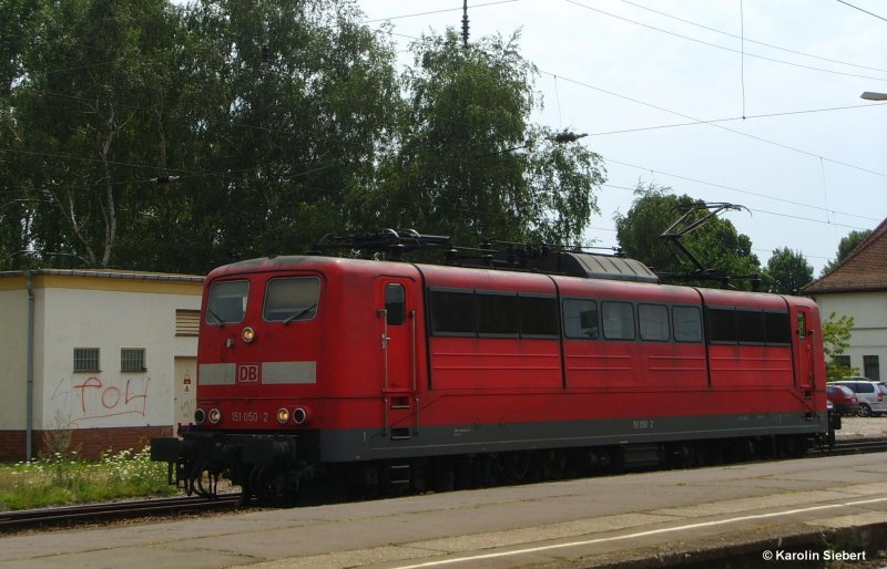 151 050 in Grokorbetha am 20.07.2007