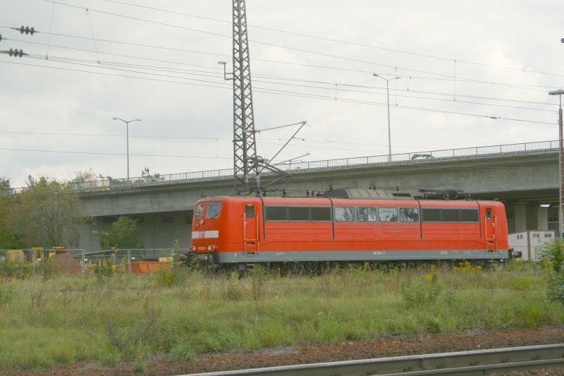 151 051 steht in Regensburg Ost abgestellt.13.09.07