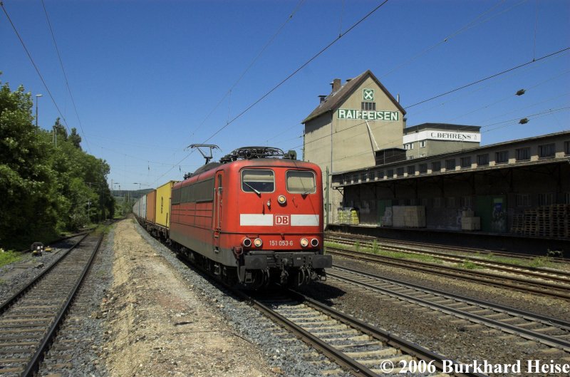 151 053 am 11.6.2006 in Alfeld (Leine)
