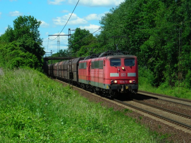 151 095 und 151 115 in Ahlten