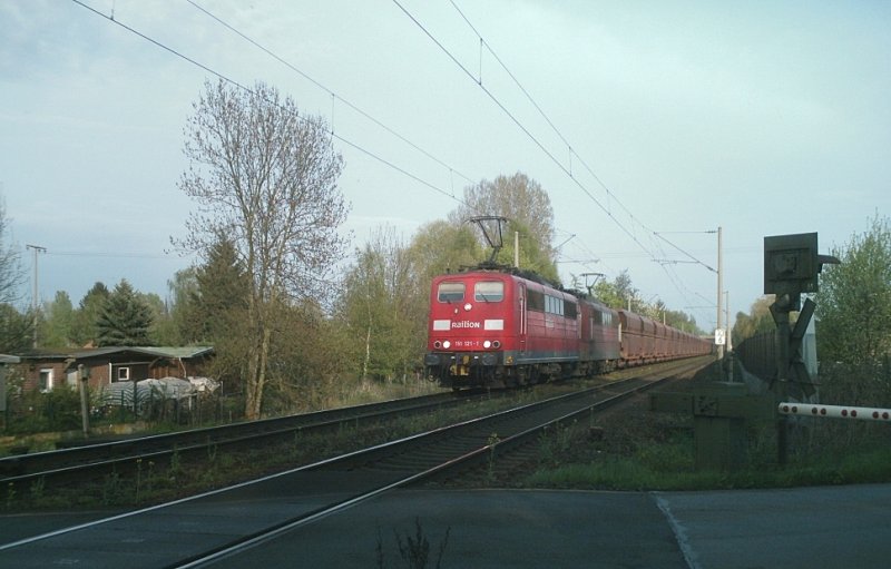 151 121-1 H�he Peine am 30.04.2008