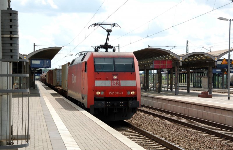 152 011 durchf�hrt am 16.05.09 Bitterfeld Richtung Wittenberg.