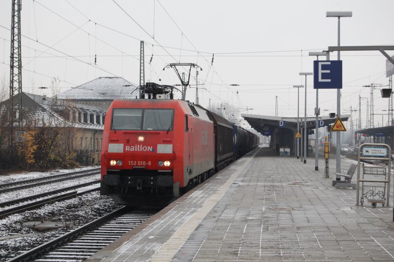 152 018-8 mit gem.GZ -> Northeim am 29.11.2008 in Gttingen