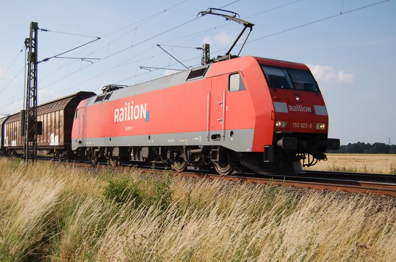 152 023-8 Railion am 04.06.2009 bei Woltorf