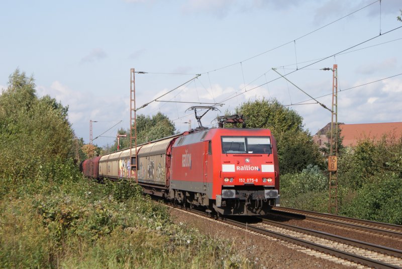 152 075-8 mit gem. GZ in Hannover am 02.10.08