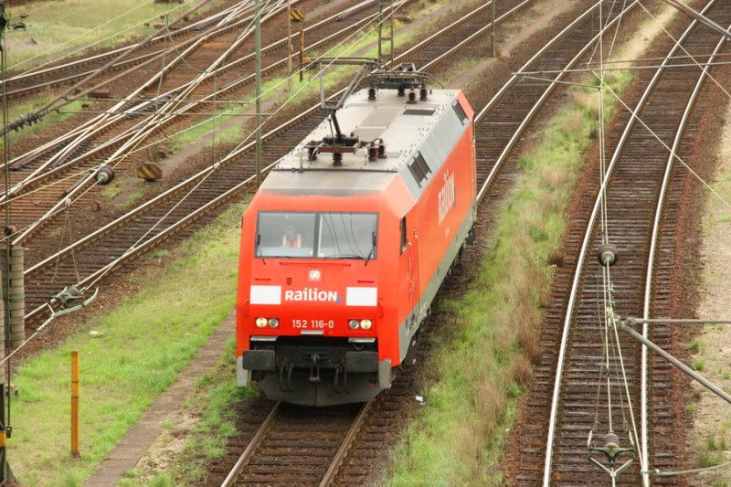 152 116 DB Railion LZ im Bf. Maschen 09/2006