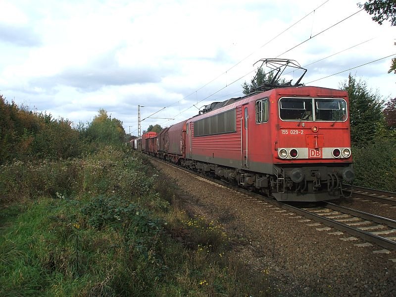 155 029-2 mit gem.GZ am 20.10.2007 in Limmer