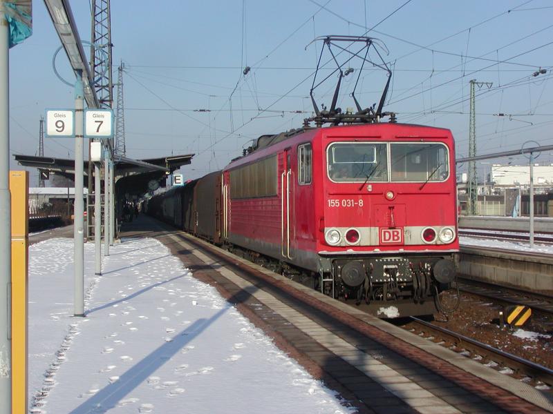 155 031-8 am 28.01.2006 in Hanau Hbf