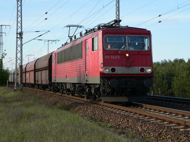 155 042-5 am 13.5.05 bei Wuhlheide.