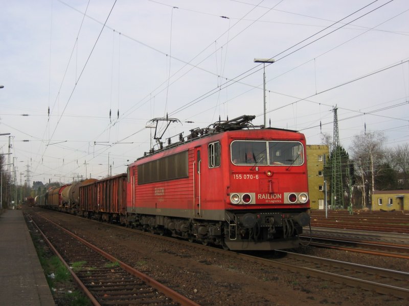 155 070-6 mit gem. GZ 

08.03.2008 Solingen Hbf