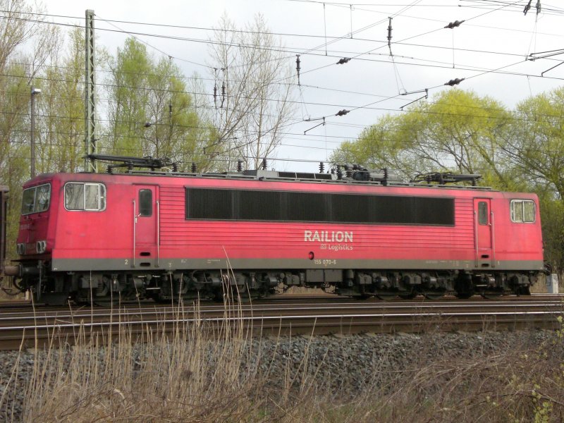 155 070 in Brandenburg Hbf am 09.04.2009.
