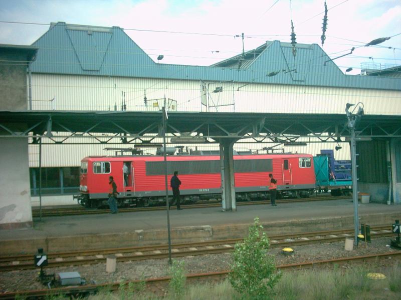 155 079 mit Achterbahn von Annaberg nach Helmstedt in CFhemnitz