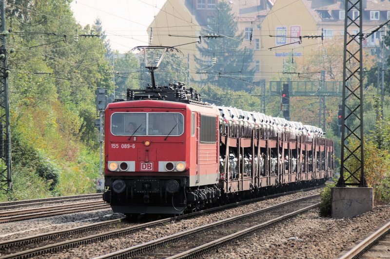155 089 am 24.09.09 am Heimeranplatz Richtung M�nchen-Laim