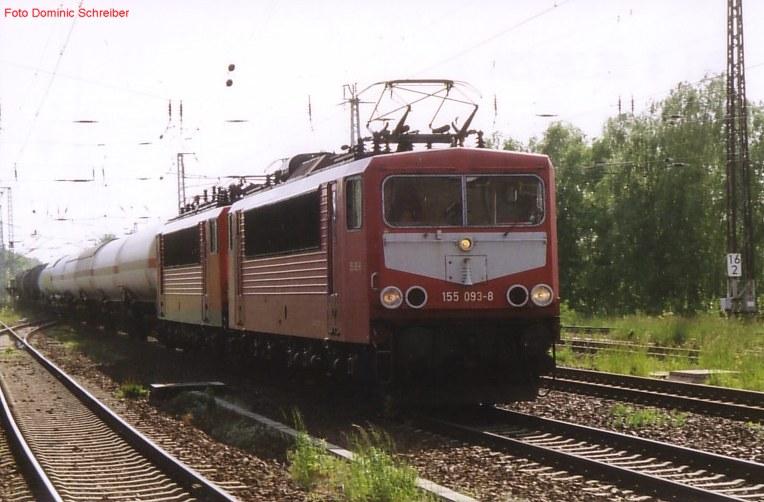 155 093-8 im Bahnhof Genshagener Heide am 16-05-2005