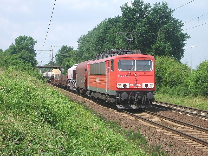 155 103 mit gem.GZ am 21.6.2008 durch Ahlten -> Lehrte