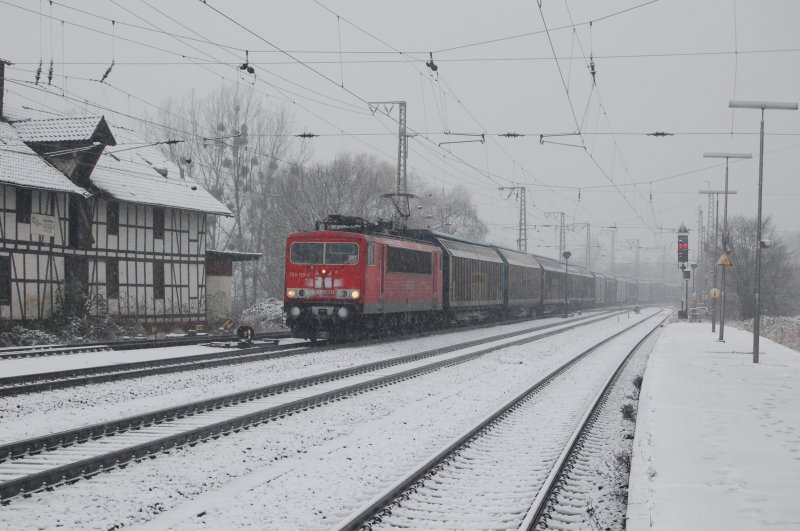 155 115-9 mit gem.GZ am 29.11.2008 durch Kreiensen -> Salzderhelden