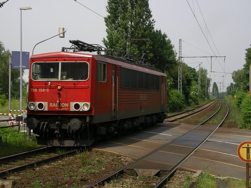 155 158-9 LZ am B Bochum Nokia in Richtung BO Nord.(29.05.2008)