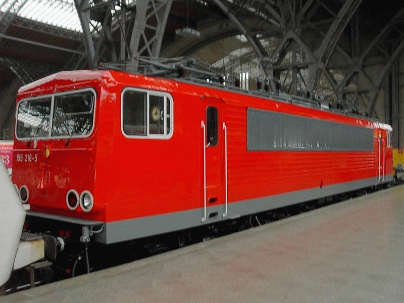 155 216 im Leipziger HBF ohne  Hoheitszeichen 