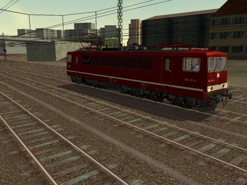 155 231-4 der DB im Reichsbahn-Look.