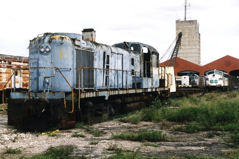 1555 (ex-Conrail und ex-Central RR of New Jersey) auf der Gold Coast Railway Museum in Miami am 6-9-2003. Bild und scan: Date Jan de Vries.