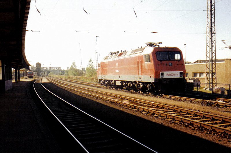 156 004-4 am 21.10.1997 in Zwickau Hbf.
