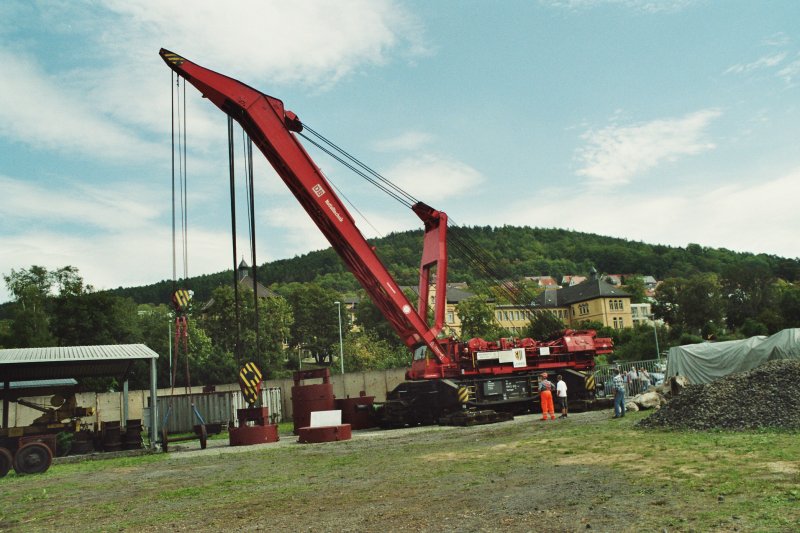160 to Eisenbahnkran beim 13.Dampflokfest in Meiningen 2007