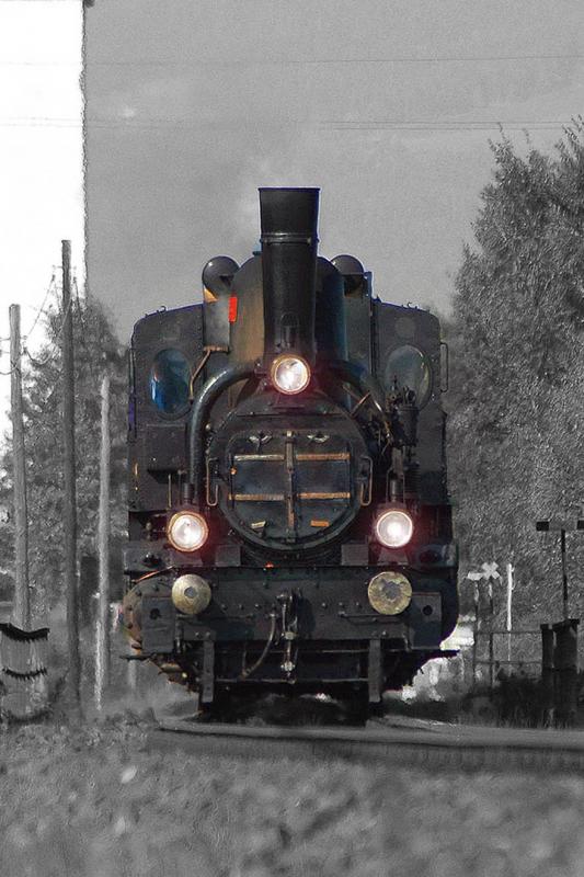 16.10.2005: 17c 372 und 52.4984 mit ihrem Dampfsonderzug zwischen Rohrbach und Grafendorf