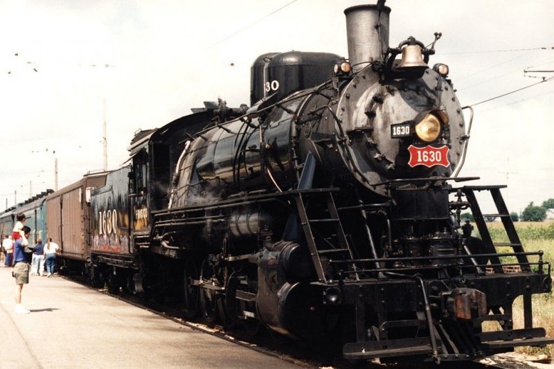 1630 der Frisco Railroad (Baldwin, Baujahr: 1918) in Rail Museum Illinois bei Union (State of Illinois) am 21-08-93. Bild und scan: Date Jan de Vries.