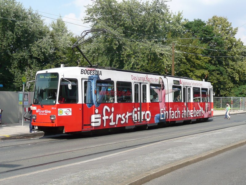 17.08.09,BOGESTRA Nr.312 in Wanne Eickel.