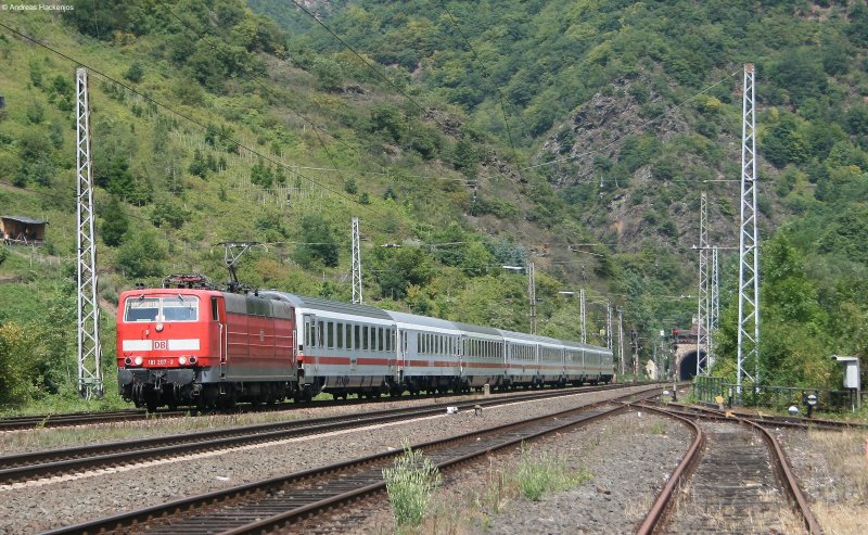 181 207-2 mit dem IC 436  nach Luxemburg in Ediger Eller am 30.7.08
