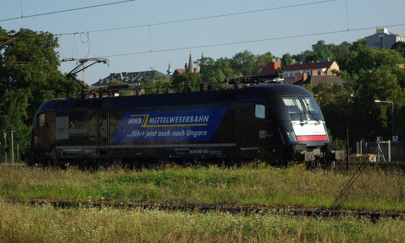 182 572-8 (ES 64 U2-072) MRCE Dispo die fr die MWB fhrt in Wien Htteldorf --> Linz. 20.08.2009.