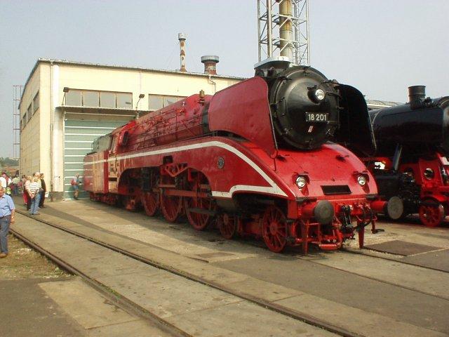 18201 beim Dampflokfest in Meiningen am 31.08.2002