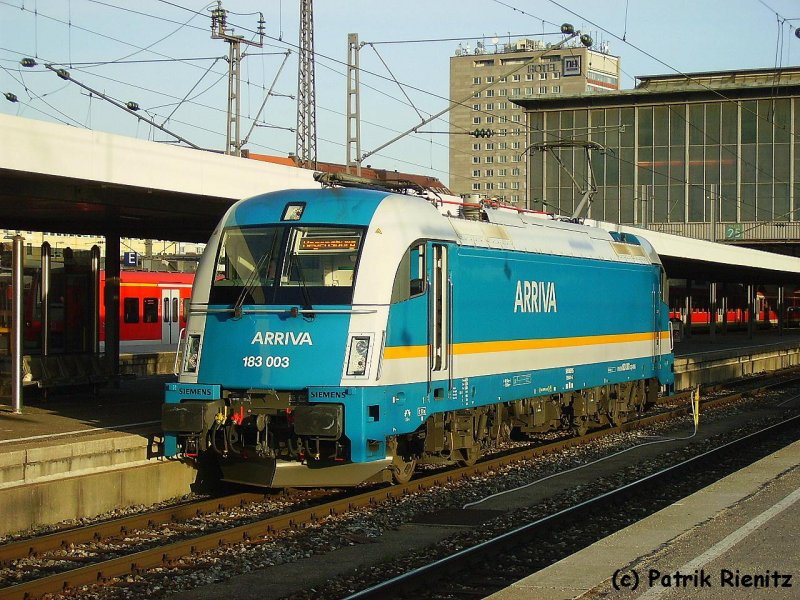 183 003 ARRIVA am 15.01.2008 in Mnchen Hbf