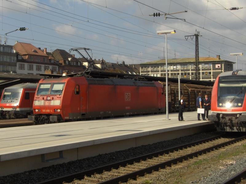 185 006-4 am 04.08.2005 in Aschaffenburg Hbf.
