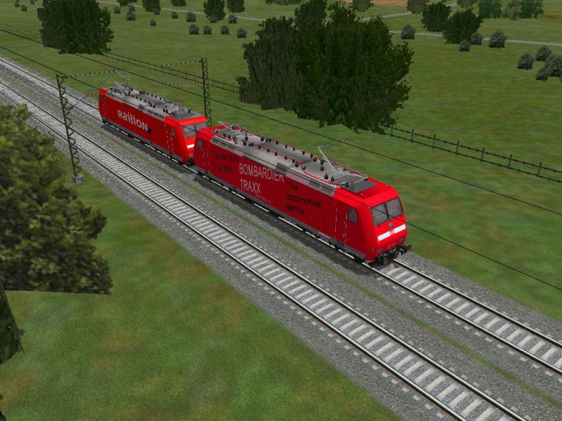 185 010 und 185 003 auf dem weg nach Freiburg Hgbf. Hier zwischen Norsingen und Schallstadt.