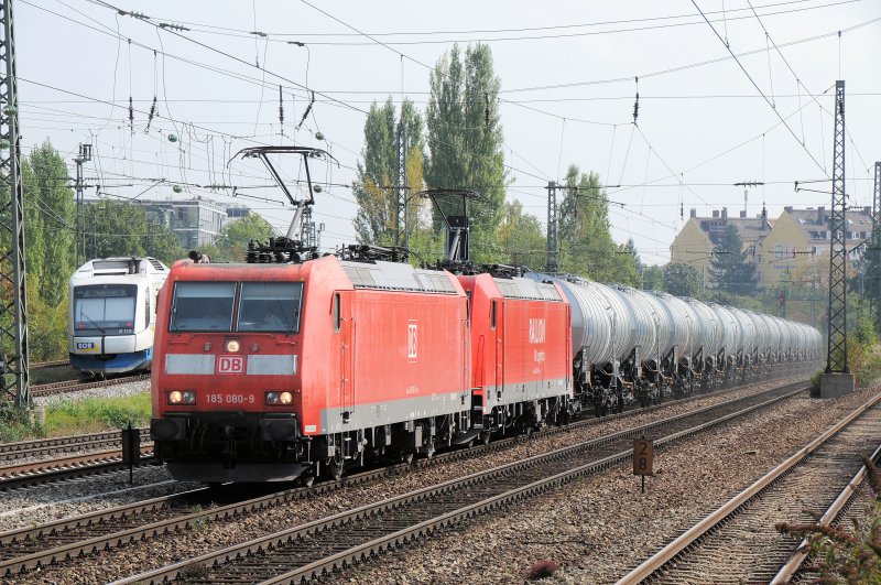 185 080 & 255 am 24.09.09 in Mnchen-Heimeranplatz