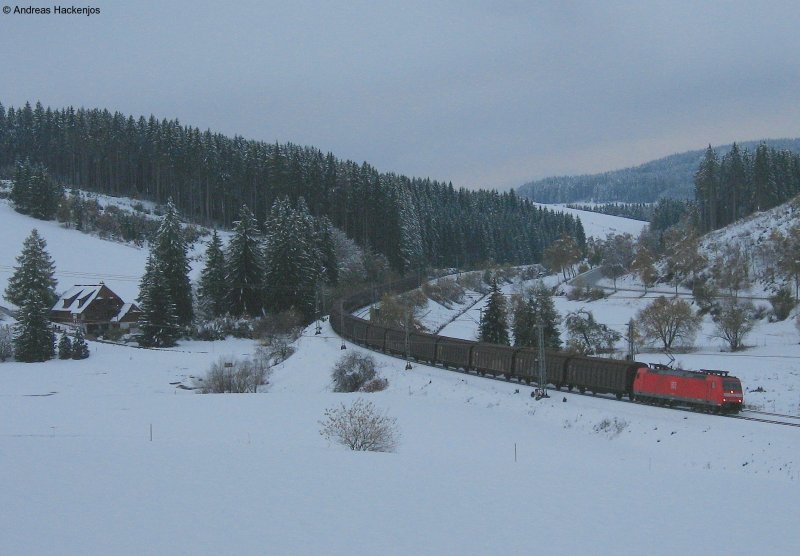 185 089-0 mit dem CS 49153 REDBULL (Wanne Eickel-Bludenz(A) am km 70,0 30.10.08