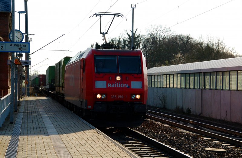 185 159 durchf�hrt am 17.03.09 Burgkemnitz Richtung Berlin.