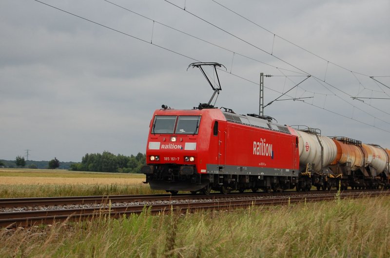 185 161-7 Railion am 27.06.2009 bei Woltorf