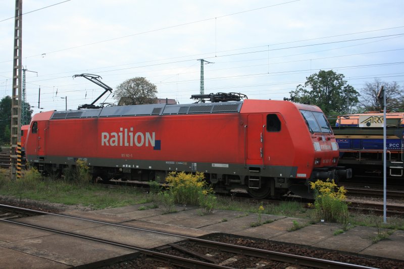 185 162-5 am 28.08.2008 im Bahnhof Guben