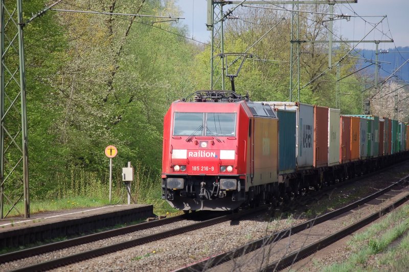 185 216 bei Michlau/Ofr Kbs 840 nach Saalfeld/Saale unterwegs 01.05.2008